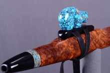 Brazilian Rosewood Burl Native American Flute, Minor, Mid A-4, #J34A